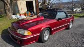 3rd gen red 1993 Ford Mustang GT Premium convertible For Sale