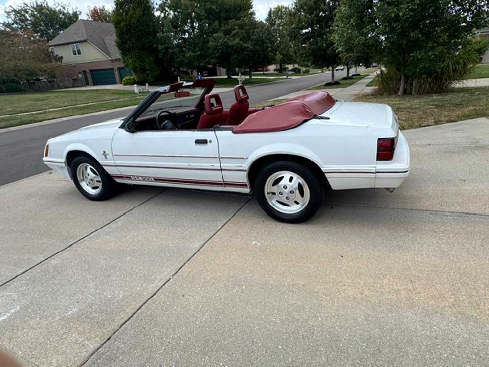 White 1984 Ford Mustang GT350 convertible automatic For Sale