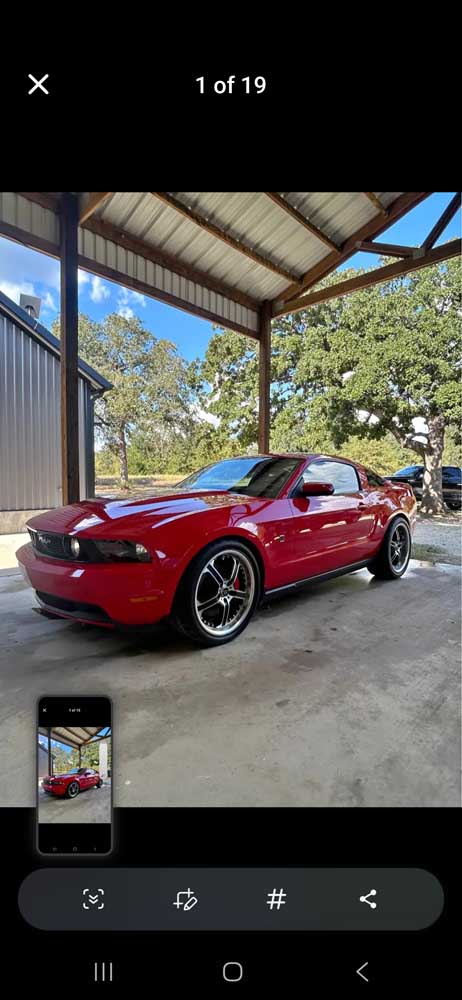 Red 2010 Ford Mustang Roush 540RH manual coupe For Sale