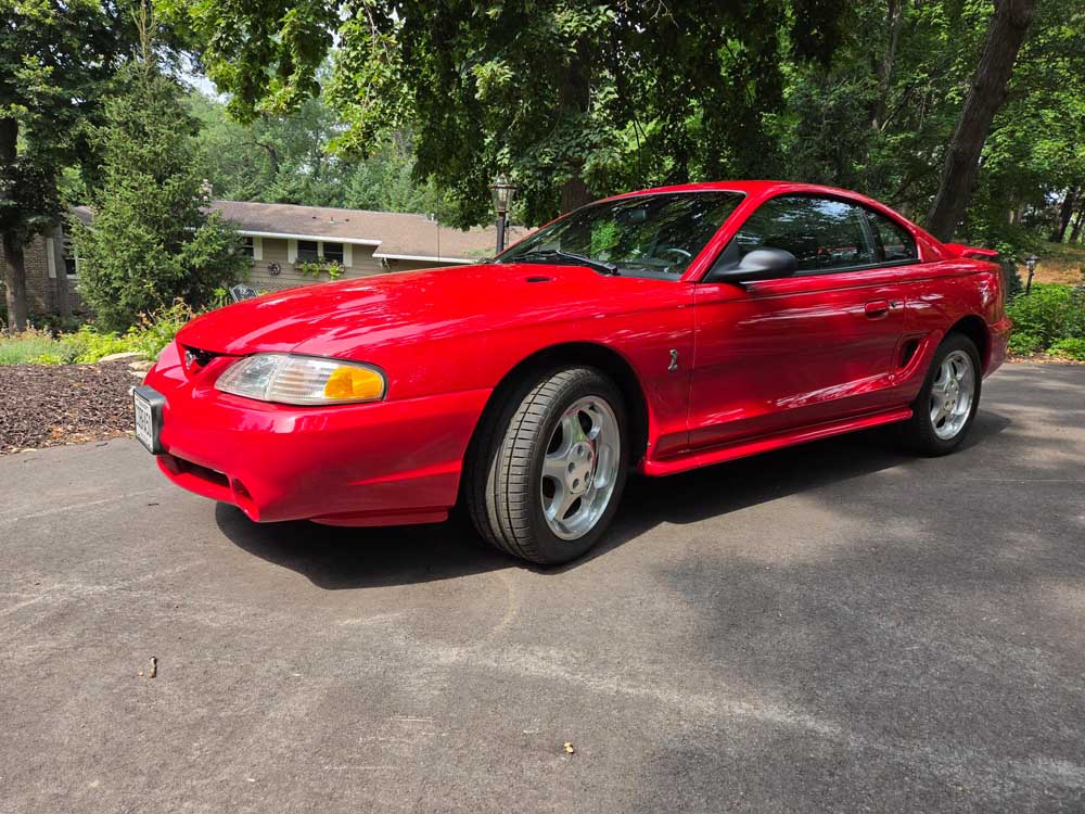 Red 1994 Ford Mustang SVT Cobra 5spd manual coupe For Sale
