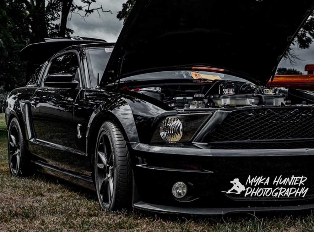 Black 2008 Ford Mustang GT manual coupe Shelby body conversion For Sale