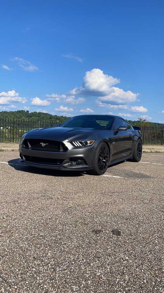 Gray 2017 Ford Mustang GT manual coupe For Sale