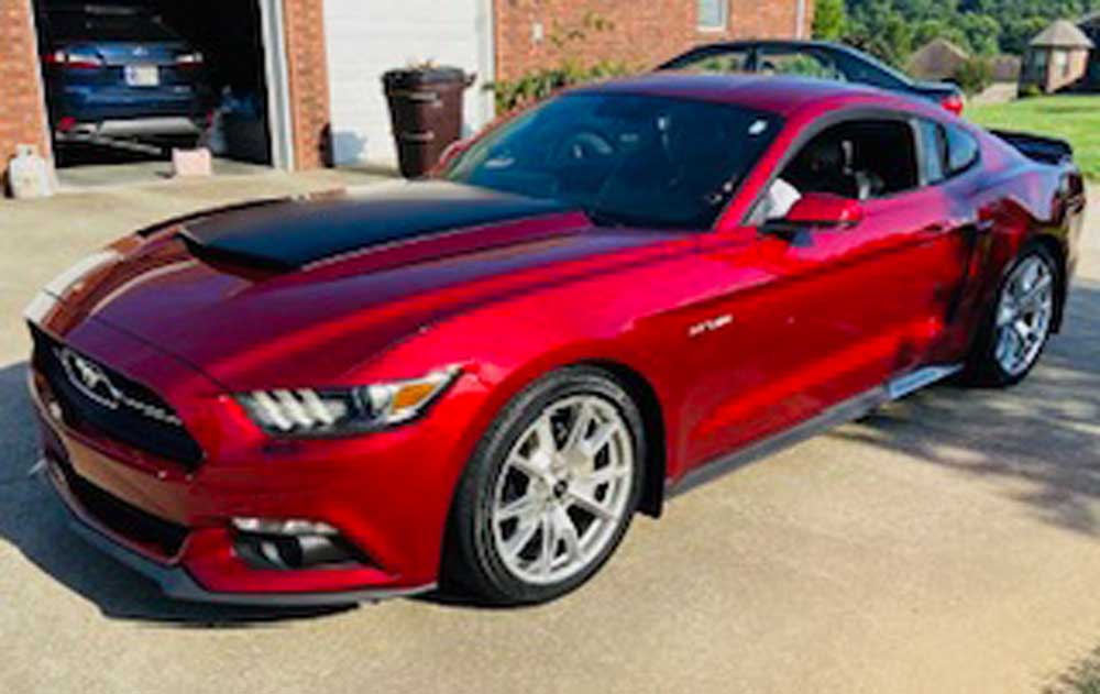 Ruby Red Metallic 2015 Ford Mustang coupe 6spd For Sale