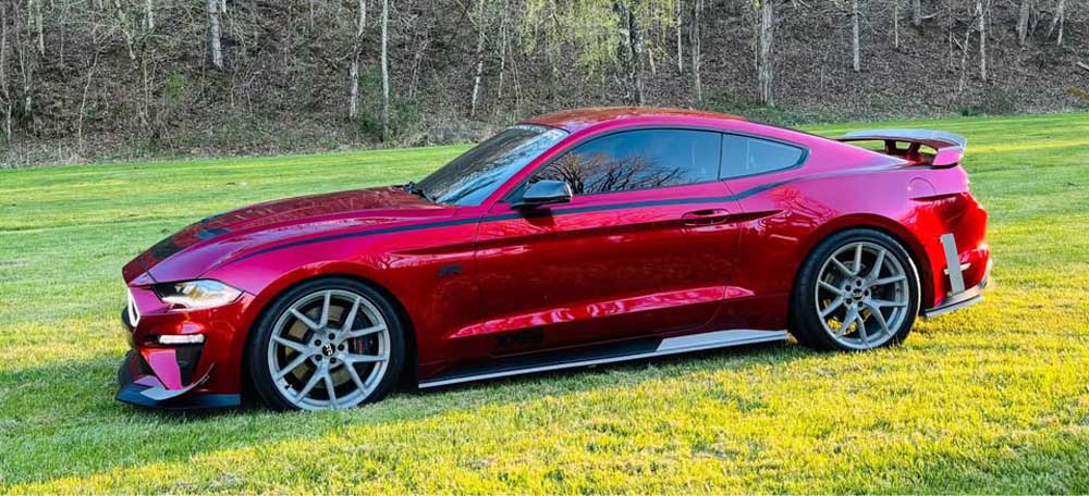 Ruby Red Metallic 2019 Ford Mustang manual coupe For Sale