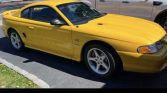 Yellow 1995 Ford Mustang GT manual coupe For Sale