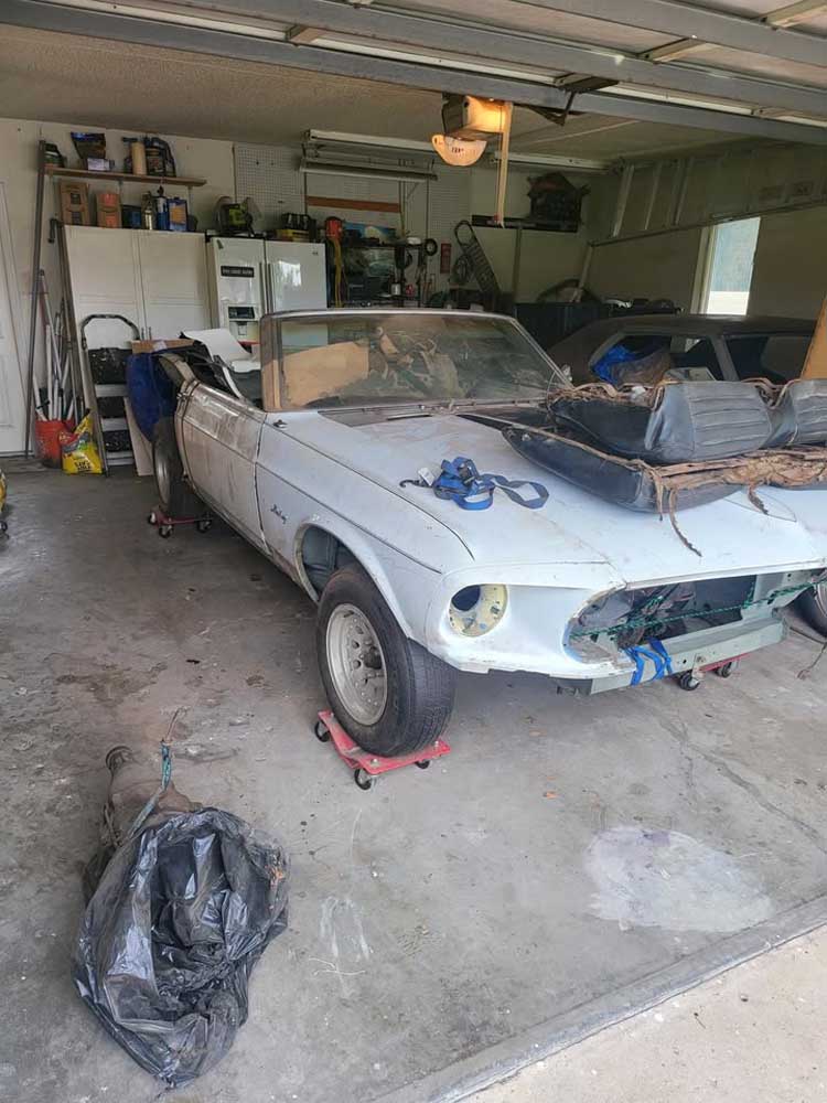 1969 Ford Mustang convertible restoration project For Sale