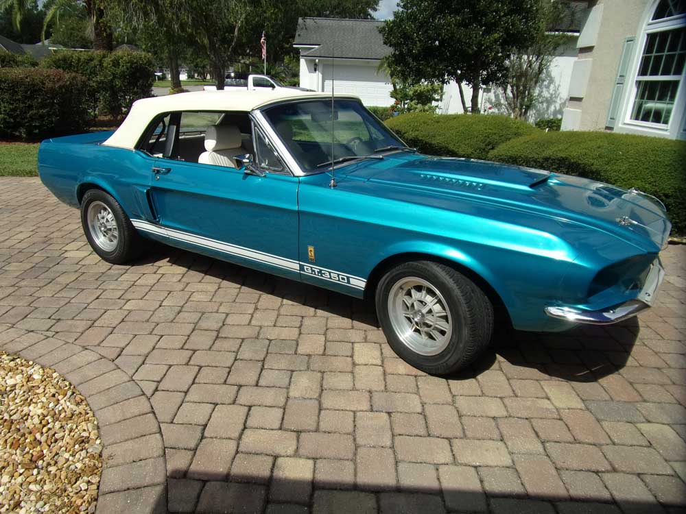 Gulfstream Aqua 1967 Ford Mustang Shelby GT350 convertible For Sale